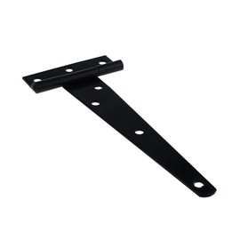 TAODAN 4PCS Rustproof T-Strap Heavy Duty Shed Door Hinges Gate Strap Hinges Barn Door Hinges Shed Door Strap Hinges for Wooden Fences,Yard,Barn Door, Black