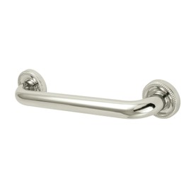 Kingston Brass DR914126 Camelon 12" Grab Bar, 1-1/4" Diameter, Polished Nickel