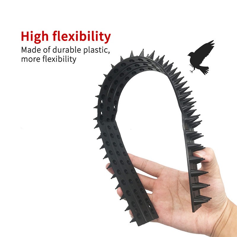 10pcs Plastic Bird Spikes High Flexibility Anti Thief Security Fence
