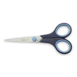 Mundial Cushion Soft Hobby & Craft Scissors 5-1/2"-Serrated Bottom Blade