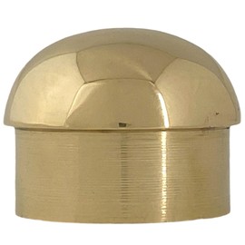 Brass Ball Bar Rail End Cap Dome 2 Inch