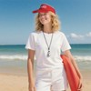 Marrywindix 1 Pcs Red Lifeguard Visor Hat Sport Wear Athletic