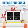 Strong & Glossy Magnetic Garage Door Windows - Fits 1