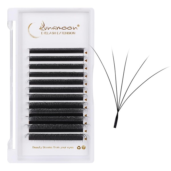 Lunamoon Volume Eyelashes, 3D, 4D, 5D Eyelash Extension, Premade Fans