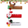 CORHAD Santa Snowman Elk Christmas Decor 3 Pieces Fabric Refrigerator