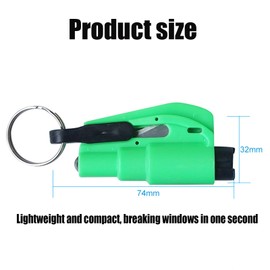 RUIENGCOMM 3 Pieces Car Window Breaker Emergency Keychain Car Escape Tool 2-in-1 Seatbelt Cutter and Window Breaker Seat Belt Cutter and Window Breaker for Land & Underwater Automotive Escape Tool