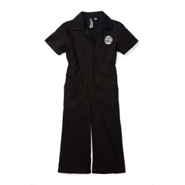Born to Love Knuckleheads Kids Monkey Coverall Mechanic Photoshoot Overall for Boys & Girls Jumpsuit Baby Outfit (4T, Girl Black)