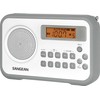 SANGEAN PR-D18 AM/FM/Portable Digital Radio with Protective Bumper (White/Gray)