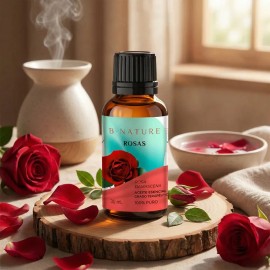 Aceite Esencial Rosas Rosa Ml Bnature Aromaterapia 30 Ml