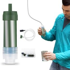 Pacify Portable Water Purifier, Water Purifier, Outdoor, Disaster Filter, Drinking Water, Lightweight, Compact, Simple Water Purifier, Reusable, No Filter Replacement, Portable, For Disasters,