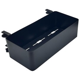 DYNAIZER Desk Side Storage Hold Up To 11lbls Hanging Side Of Desk Organizer Clamp On Table Edge To Store Office Accessories, Gaming Devices, Cups For Office, Living Room, Dinning Room (Black)