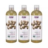 3 x NOW Castor Oil 16 fl oz