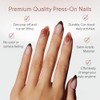 Celebritips Uñas Postizas Decorativas | Amber Muse, Uñas Cortas Almendradas,