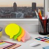 Evergreen Goods Sticky Notes Neon Speech Bubbles Removable Assorted Colours
