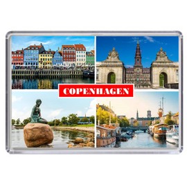Copenhagen Denmark Souvenir Acrylic Fridge Magnet (Standard: 70x45mm)