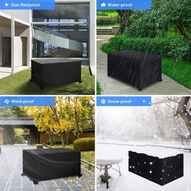 Garden Furniture Cover, Covers for Garden Furniture, 100 x 60 x 90 cm, Dust Protection for Outdoor Sofa, Waterproof, Windproof, Tear-Resistant, Polyester Cover