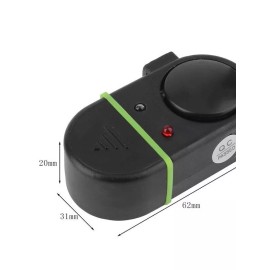 4Pcs Electronic LED Light Fishing Bite Sound Alarm Alert Bell Clip On Fish Rod