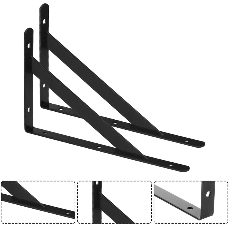 10 Pack Heavy Duty Shelf Brackets - 10 X 6