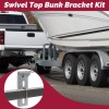 Unbranded 4 Pack 8" Galvanized Swivel Top Bunk Bracket Support