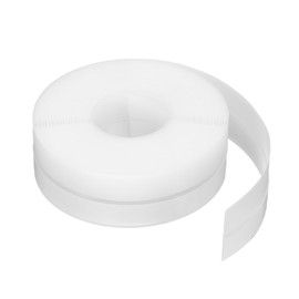 HARFINGTON Weather Stripping Door Seal 16.4ft x 25mm Silicone Seal Strip for Door Draft Stopper Adhesive Tape Window House Shower Glass Gaps Length 5m, White
