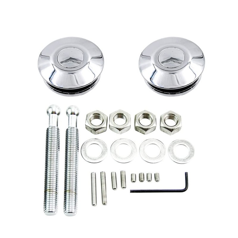 Riloer Aluminum 2.44 inches Diameter Universal Quick Latch Hood Pins,