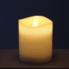 Stonebriar 6 Count Real White Wax 3x4 Flameless LED Pillar
