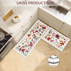 Kitchen Rugs, 2PCS Waterproof Kitchen Mats, Cushioned Anti Fatigue Kitchen