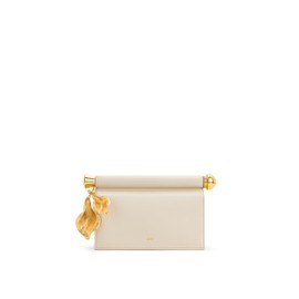 JW PEI Women's Holly Metal Pendant Embellished Clutch - White