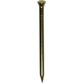 DAIDOHANT 46861 Brass Nail [Panel Head/Straight] Nominal Diameter 0.07 x Length 1.3 inches (32 mm) (Approx. 500 Pieces)