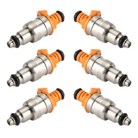 Frezon - 6 inyectores de combustible para Cherokee I6 4.0L 1987-1998, para Comanche I6 4.0L 1987-1991, para Grand Cherokee I6 4.0L 1993-1998, para Wrangler I6 4.0L 1991-1998