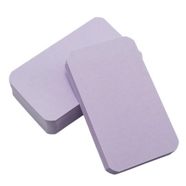 Wuyituart 100 Pcs Blank Business Cards Small Purple Note Index Cards 2x3.5" Double Side