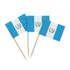 100 Pcs Guatemala Flag Guatemalan Toothpick Flags, Small Mini Stick