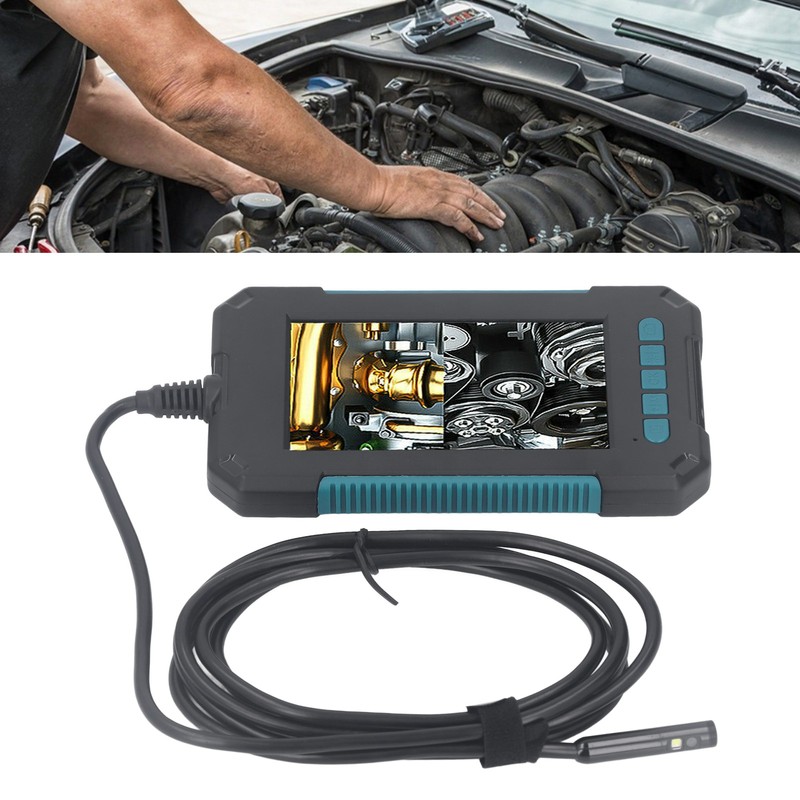 4.3in Industrial Endoscope Dual Lens 1080P 8mm Handheld Inspection Camera