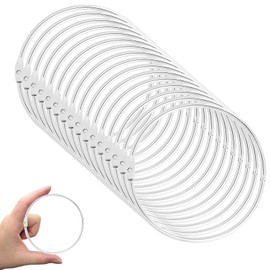 16pcs Loose Leaf Binder Rings, 4 Inch Large Metal O Rings Clip for Index Cards Flashcards Book Paper DIY Crafts Home Office School Supplies