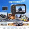 CAMECHO Motorcycle Dash Cam Front and Rear, Night Vision Dash