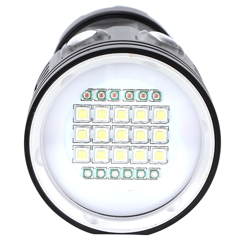 LED IP68 Waterproof Scuba Dive Light Super Bright Flashlight for