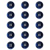 ftiemlovde Pack of 15 4 Hole Colourful Buttons for Sewing