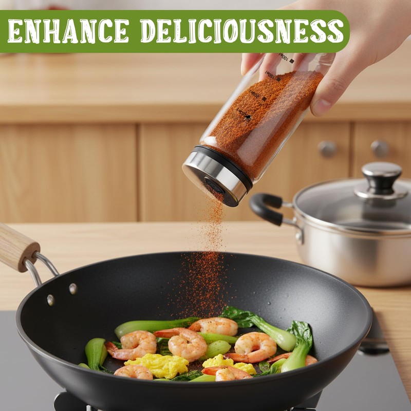 4Pcs 10 oz Large Salt & Pepper Shakers