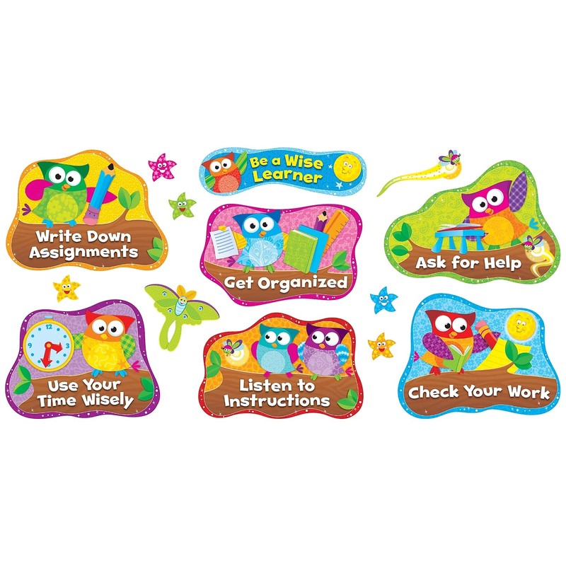Owl-Stars!™ Study Habits Bulletin Board Set