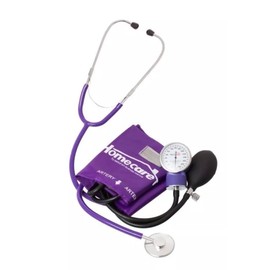 Homecare | Kit Baumanómetro Con Estetoscopio Simplex 2000 MORADO + REGALO SALUD 360