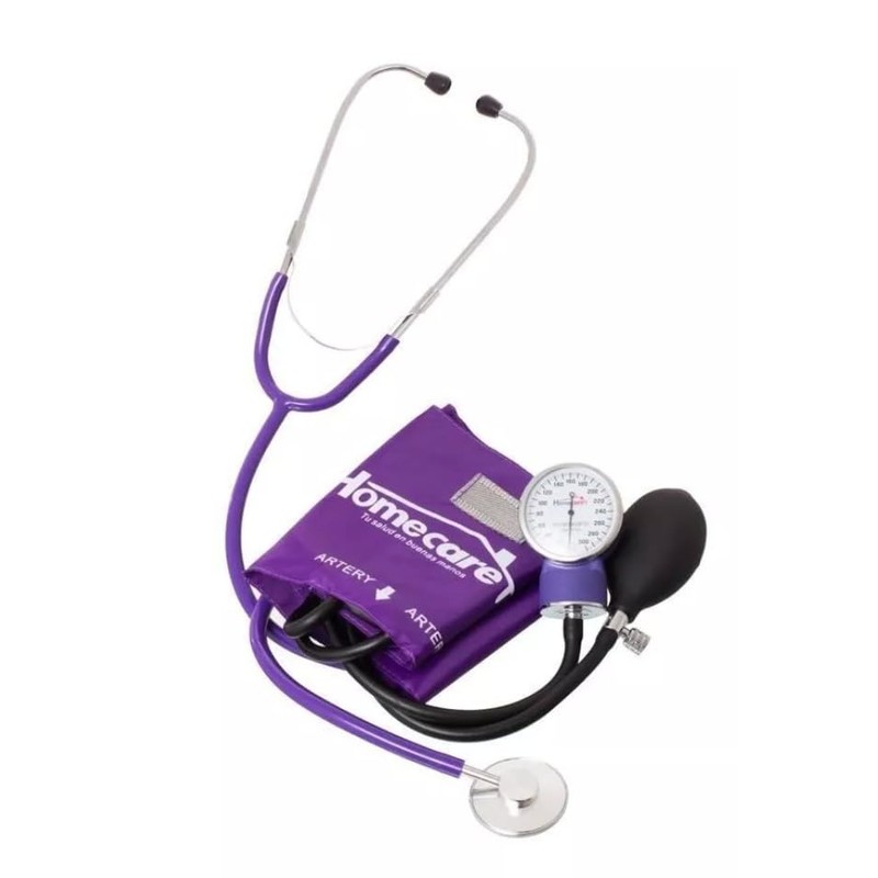 Homecare | Kit Baumanómetro Con Estetoscopio Simplex 2000 MORADO +
