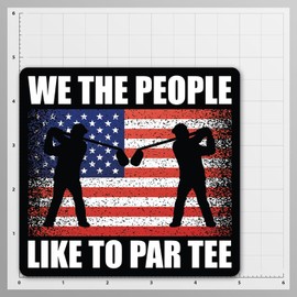 Funny Golf Stickers – 5 Inch Waterproof Vinyl Decals – Choose from 10 Humorous Designs – Perfect for Cars, Golf Carts, Laptops, Windows, Bumpers & More (Par Tee)