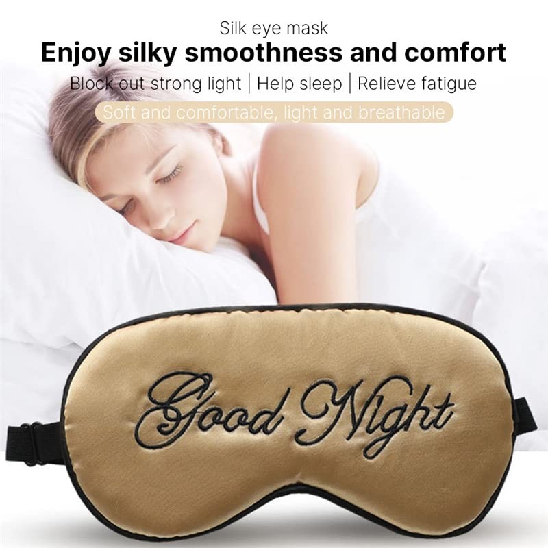 WIZBIOTECH Sleep Mask, 100% Real Natural Good Night Eye Mask