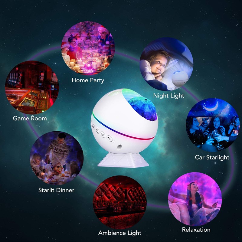 Perkisboby Star Projector Galaxy Light Projector, Super Silent LED Night