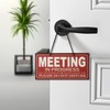 Double-Sided Office Door Hanger Sign, Acrylic Welcome Please Come In,