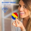 1 x Round MDF Magnet - Romania Flag Romanian Travel