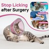 Supet Cat Cone Collar Soft Comfortable Adjustable Waterproof cat recovery
