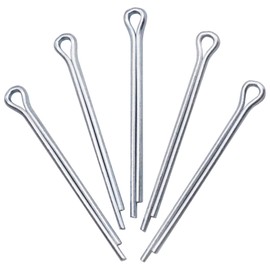 SKIR'CO Pack of 50 Galvanised Steel Split Pins 2.5 x 32 mm DIN 94 Metal Cotter Pins