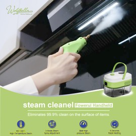 Steam Cleaner,15s Heat-Up,1.4L Tank,Steamer for Cleaning with 10 pcs Accessories,Multi-2500W High Temperature and Pressure handheld steamer,Steam Cleaner for Home,Dirt,Grease,Grout,Tile,Couch and Car