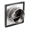 First4spares 5" / 125mm Stainless Steel Square External Wall Extractor